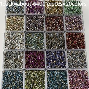 TEMU 6400개 20색 2.5mm 빈티지 그라데이션 유리구슬, 매끄러운 표면 내구성 및 변색 방지, DIY 팔찌 및 목걸이 제작에 이상적, 친구 선물 또는 어머니날 선물로 추천 - 비딩 및 주얼리 만들기 용품