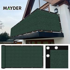 TEMU Mayder 3 Ft 고강도 사생활 보호 울타리 스크린, 고밀도 폴리에틸렌 니트 메시, 70%-80% 차광율 + UV 저항, 정원, 울타리, 체인 링크 울타리, 금속 강화 버튼홀용