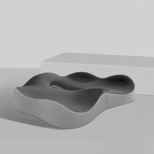 TEMU 메모리폼 시트 쿠션 1개 - 인체공학적인 디자인, 탈부착 및 미끄럼 방지 베이스, 사무실, 차량, 가정용 의자에 적합, 엉덩이 & 허리 지지, 부드러운 쿠션, 그레이 컬러
