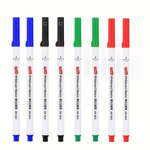 TEMU 초미세 0.5mm 미세공 지우개형 화이트보드 마커, 교수용 및 사무용 창의적인 컬러 마커펜, 수성 쉽게 지워지는 교사용 미술 대학원 입시 마커