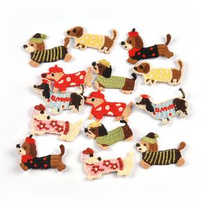 TEMU 3-4cm 믹스 미니 강아지 패턴 장식 패치 10개, 접착제 없음, 손바느질 필요, DIY 의류, 모자, 스카프 및 기타 액세서리 장식용 패치