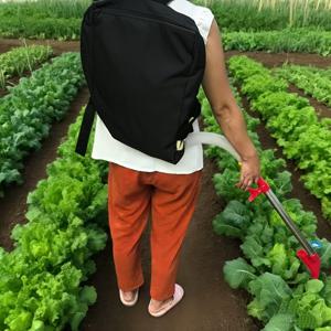 TEMU 백팩 매뉴얼 액체 비료 분무기 - 조절 가능한 스프레이 노즐이 있는 핸즈프리 비료 도포기, 작물 분무기, 잔디 및 밭 비료 도포를 위한 휴대용 비료 시스템 - 농부와 정원사를 위한 헤비듀티 백팩형 분무기