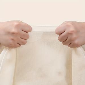 TEMU 식품 등급 거즈 커버 2개 세트, 재사용 가능한 찜 뚜껑 (채소, 만두, 두부 여과용), 찜 바구니 천