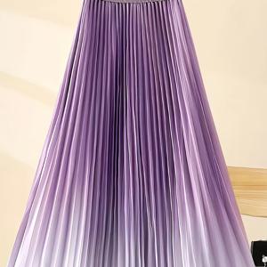 TEMU 여성용 플리츠 스커트
