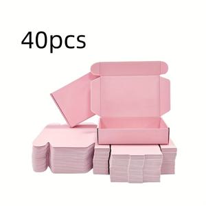 TEMU 40개 선물 박스 세트, 두꺼운 , 휴일 선물 포장용, 3가지 사이즈 간편 조립 배송 박스 밸류 팩, 여성용, 기념일 포장 용품