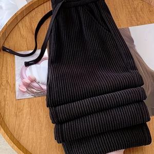 TEMU 여성용 코듀로이 슬림 레그 팬츠 신상, 봄/가을용 바지