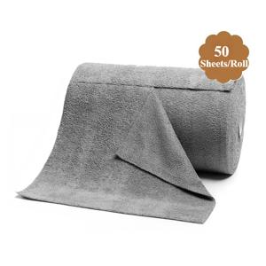TEMU 50매/롤 재사용 가능 청소 물티슈 가정용 주방 천 마이크로파이버 타월 롤 식기 닦는 천 세척용 종이 타월 대체품