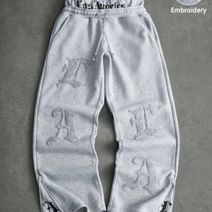 Men's casual pants with double waist design, style, loose version, a gift for boyfriend or husband, suitable for ., New Season plones baggy