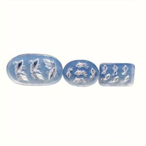 TEMU 3개 세트 (3개/세트) 코이 피쉬 & 잉어 장식 실리콘 몰드 - 에폭시 수지, 점토, 왁스용 DIY 공예 몰드, 미니어처 물고기 피규어 제작, 타원형 디자인