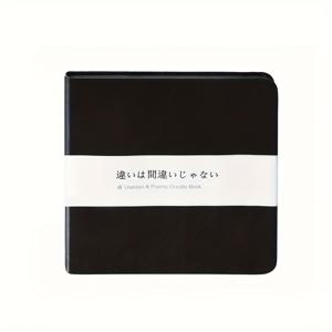 TEMU 블랙 페이퍼 블랭크 저널 노트북, 72장 / 144페이지, 13x13cm / 5x5인치 - 110 GSM 두꺼운 종이, 하드커버 저널링 노트북, 업무, 노트 작성 또는 스케치용