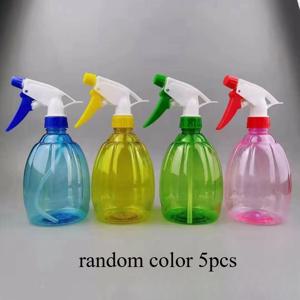 TEMU 5개 랜덤 색상 500ml 스프레이 병, 원예 도구, 캔디 컬러 손압착 스프레이 병, 500ml 플라스틱 스프레이 병