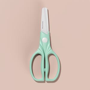 TEMU 미끄럼 방지 PP 핸들이 달린 초발광 세라믹 가위 | 가볍고 양손잡이용, 녹 방지 칼날로 정밀한 절단 가능, 편안한 그립감, 접촉에 적합