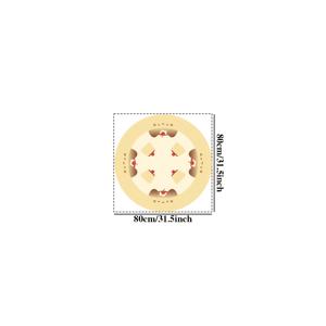 TEMU 1개 인조 캐시미어 카펫, 무게 1000G, 두께 10mm, 크기 60X60cm. 미끄럼 방지, 부드럽고 푹신한 바닥 매트이며, 귀여운 노란색 푸딩 고양이 디자인으로 거실, 옷장, 라운지 또는 침대 옆에 적합합니다.