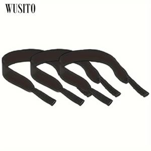 3개 팩 WUSITO 17인치 플로팅 네오프렌 안경 스트랩 - 조절 가능, 안전한 착용감, 스포츠 및 활동에 적합, 내구성 좋은 나일론 소재, 다양한 색상