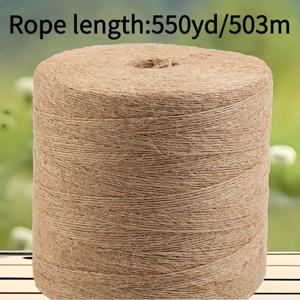 천연 헴프 로프 1롤 550야드, 두께 1.5mm 수제 핸드 브레이디드 고운 실, DIY 공예, 마크라메 행잉, 식물 매달이 바구니용 - 내구성 있고 유연한 빈티지 장식용 땋은 로프, 핸드메이드 재료, 러스틱 스타일 장식