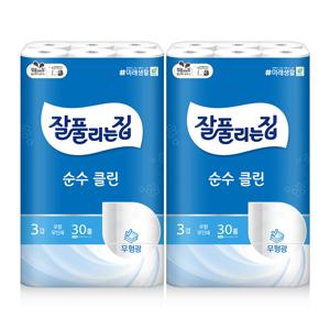 TEMU 순수클린 화장지 25M 30롤 2팩