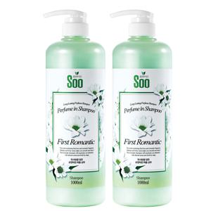 TEMU 청정미인 퍼퓸 샴푸 퍼스트로맨틱 1000ml 2개 대용량