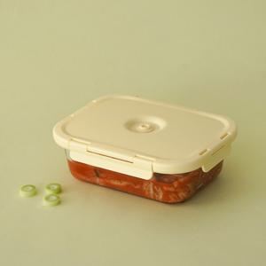 TEMU 세보리 유리 진공 밀폐용기 6종 택 냉장고정리 식품보관 반찬정리