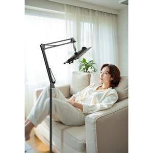 TEMU 침대 책상용 태블릿 스마트폰 스탠드 거치대 탄소강 최대155cm