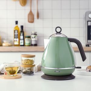 TEMU 모리츠 레트로 빈티지 그린 전기주전자 1.7L 대용량 전기포트