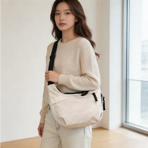 TEMU 여성 크로스백 크로와상 나일론 대용량 수납 가벼운 캐주얼 가방