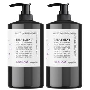 TEMU 1+1 오브제 퍼퓸 트리트먼트 500ML 손상모 헤어팩 극속상 저자극 라벤더 화이트머스크