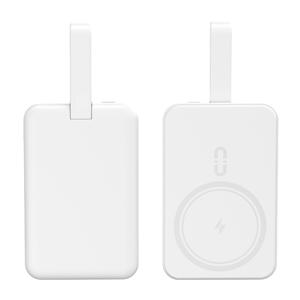 TEMU CCAGU 맥세이프 호환 보조배터리 무선15W+PD22.5W 고속충전 대용량 10000mAh 케이블 일체형 LED잔량표시