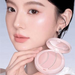 TEMU 3in1 멀티유즈 하이라이터 팔레트 글로우 온 팔레트 팔레트 컨실러 꺼진얼굴보정 다크서클 컨실러컨실러 팔레트 하이라이터 얼굴 치크메이크업 02#