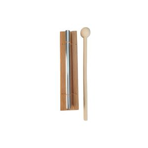 TEMU Single-tone Phoneme Wind Chime with Beech Wood Stand and Aluminum Rod, Pleasant So, Easy to Use, Suitable for Daily Home Use, Great for Meditation, A Favorite Among Music Artists