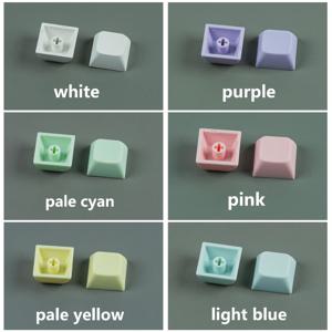 TEMU 6개 세트, 마카롱 색상 조합, XDA 키캡, 1.8mm 강화 PBT 소재, 십자축 범용 액세서리, 기계식 키보드 스위치용 - 창의적인 컴퓨터 액세서리