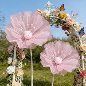 TEMU 2개 인조 꽃, 결혼식 장식용 행잉, 행잉 장식품, 가정, 정원, 신부, 파티, 사계절 축제 분위기, 홈 데코, 야외 데코, 가족 데코에 적합