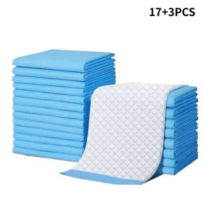 TEMU 17+3개 90X60Cm 강아지 훈련 패드 - 뛰어난 흡수력, 빠른 건조 표면, 대형 사이즈 누수 방지 애완 동물 소변 매트 (강아지 및 개용), 강력한 내구성