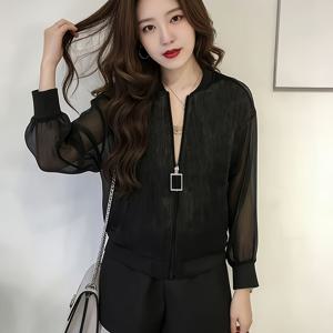 TEMU 2026 여름 여성 의류, 오버사이즈 긴팔 가디건, 가벼운 반바지 재킷, 야구 스타일 햇빛 가리개 탑