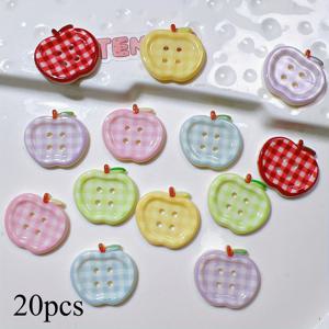 TEMU DIY 공예용 20개입 대형 25mm 레드 사과 단추, 사실적인 사과 모양 수지 장식 단추, 바느질, 크리스마스 장식품, 주얼리 제작, 학교 파티 선물 및 수지 공예 액세서리용