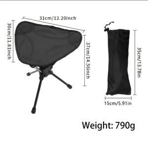 TEMU 2개입 회전식 야외 스툴, 휴대용 접이식 회전 캠핑 의자, 가벼운 낚시 벤치, 야외 낚시, 백패킹, 캠핑, 잔디밭, 기숙사 및 하이킹 활동에 적합. 2개입에는 회전식 스툴 1개와 보관 가방 1개가 포함되어 있습니다.
