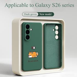 TEMU 폰 케이스: 배터리 웰스 독 패턴, 삼성 갤럭시 S26 울트라/S26 플러스/S26/S25 울트라/S25 플러스/S25/S24 울트라/S24 플러스/S24/S23 울트라/S23 플러스/S23/S22 폰 케이스, 직선형, 만화, 최신 시리즈, 아름다운 쉘, 커플용, 남녀 공용, 낙하 및 스크래치에 강한 고품질 폰 케이스