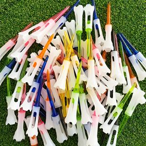 TEMU 30개입 초강력 골프 티, 83mm 플라스틱 볼 페그 (부드러운 고무 팁), 이중 레이어 제한 볼 스탠드, 저저항 마찰 감소 골프 티, 다양한 색상, 골퍼를 위한 골프 선물