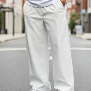 TEMU 남성 캐주얼 바지, 트라우저, 캐주얼 스포츠 바지, 레그 팬츠, 아이스 섬유 원단, 통기성, 아이스 쿨, 시원한 조깅 바지, 봄/여름 쿨링, 고탄력, 속건성 바지, 남녀공용, 커플 루즈 솔리드 컬러