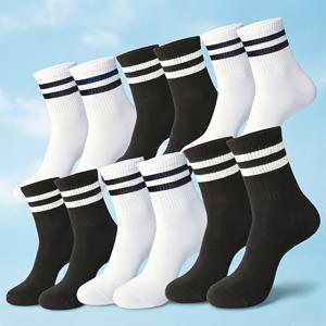 TEMU 남녀공용 사계절용 중목 스포츠 양말 8개입 (4켤레), 패셔너블하고 활용도 높음, 통기성 및 흡습성, 부드러운 질감, 캐주얼 활동, 격식 있는 자리, 스포츠에 적합