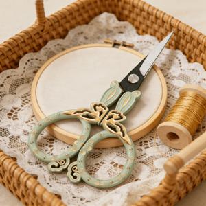 TEMU 빈티지 가위, 수제 가위, 재봉 가위, 자수 가위, 천 가위, 종이 공예 도구, DIY 선물, 장인 도구, 장식용 가위, 실용적인 예술 조각 손잡이 가위, 고급 재봉 액세서리, 내구성 있는 가위, 가위, 재봉 액세서리, 공예용 가위, DIY 애호가, 재봉 애호가, 재봉 도구, 재봉 가위 세트, 여성용 종이 공예 트리밍 가위
