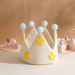 TEMU 베이지 파티용 생일 모자, 첫돌 기념 파티에 완벽, 별이 있는 사진 촬영 소품, 생일 모임 I 할로윈 I 크리스마스 I Navidad에 적합
