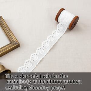 TEMU 2Yd/32Mm(1.26Inch) 메시 작은 꽃 점 Lace 연회 가운 화이트 작은 꽃 점 메시 레이스 트림 메시 자수 재료 의류 트림 웨딩 드레스 장식 홈 텍스타일 용품 공예
