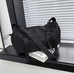 TEMU 남성용 크로스바디 백, 캐주얼 숄더백, 다용도 출퇴근 가방, 고급스러운 느낌, 대용량 스포츠 메신저백