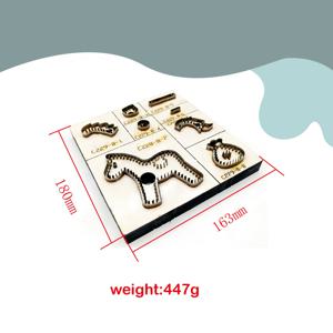 TEMU C229 즉시 행운을 얻는 포니 가죽 칼 몰드 수제 가죽 상품 펜던트 키 체인 나무 보드 칼 몰드