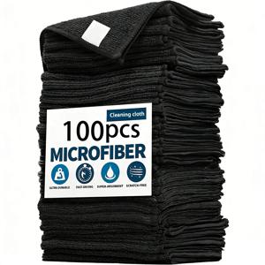 TEMU 청소용 천 100매 밸류팩 - 속건성, 스크래치 방지 설거지 행주 - 재사용 가능한 빠른 건조 타월, 가정, 주방, 거실, 침실, 욕실, 가구 얼룩 제거용 다용도 흡수성 천
