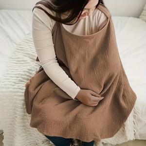 TEMU Pure 네이처 커버, 통기성 좋고 부드러운 임산부 숄, 다기능 숄, 엄마의 프라이버시 앞치마