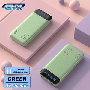 TEMU GYX 보조 배터리 휴대용 대용량 10000mAh/20000mAh, 듀얼 USB 출력, Type-C/Micro 입력, 디지털 디스플레이를 갖춘 휴대용 보조 배터리; Apple 및 Android 폰에 적합; 여행, 캠핑 및 일상적인 통근에 이상적|보조배터리20000