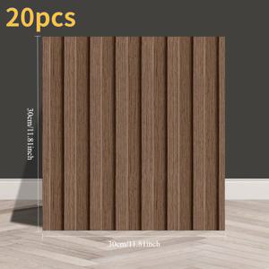 TEMU 20개 자가 점착식 제거 가능한 PVC 벽 패널 및 타일, 모던 텍스처 우드 벽지, 간편한 필 앤 스틱 장식 패널, 벽, 천장, 바닥에 적합, 대지주 주방 백스플래시에 이상적