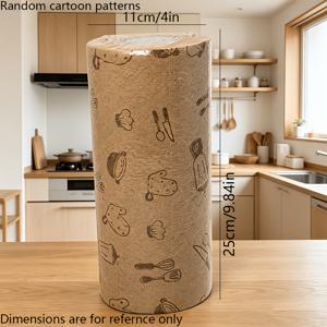 TEMU 천연색 주방용 종이 타월 800매, 80g/m², 재사용 가능 - 50매 - 초광폭 및 특두꺼운 다용도 청소용 천*, 청소용 티슈, 간편한 청소용 천, 설거지 종이 타월, 야외 주방 용품, 파티 용품, 연말 연시 파티, 청소 용품, 티슈