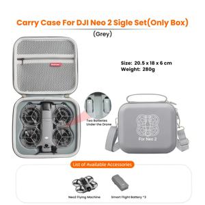 TEMU DJI Neo 2 보관 가방, DJI Neo 2 드론 및 배터리 액세서리용 여행 케이스 보호 캐리어